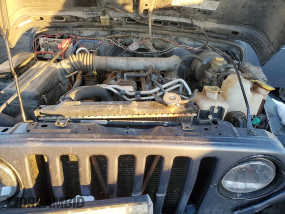 2001 Jeep Wrangler Sport with VIN 1J4FA49S71P360257, listed as a Copart auction lot 87748705 with 160,702 mi miles and Salvage Title. Bid and sale history available at carsss.com. Image 11.
