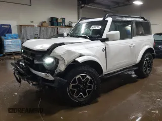 2021 Ford Bronco with VIN 1FMDE5AH7MLA62368, listed as a Copart auction lot 43602105 with 38,287 mi miles and Salvage Title. Bid and sale history available at carsss.com. Image 1.