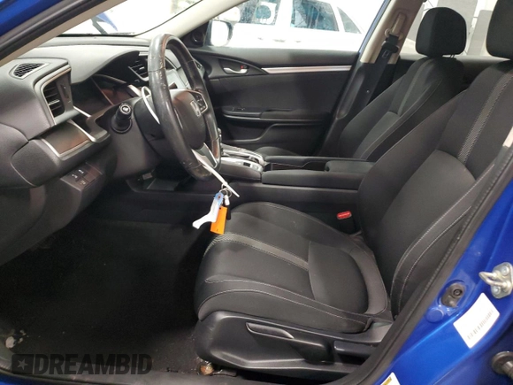 2017 Honda Civic Sedan EX-T with VIN 2HGFC1F46HH104065, listed as a Copart auction lot 43015035 with 93,690 mi miles and Salvage Title. Bid and sale history available at carsss.com. Image 7.