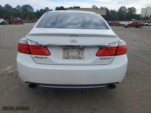 2015 Honda Accord Sedan Sport with VIN 1HGCR2F57FA243763, listed as a Copart auction lot 43008055 with 0 mi miles and Salvage Title. Bid and sale history available at carsss.com. Image 6.
