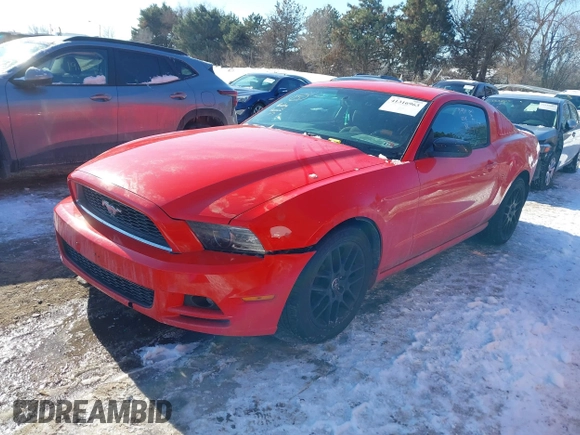 2014 Ford Mustang V6 with VIN 1ZVBP8AM4E5253432, listed as a IAAI auction lot 41316963 with 145,150 mi miles and . Bid and sale history available at carsss.com. Image 2.