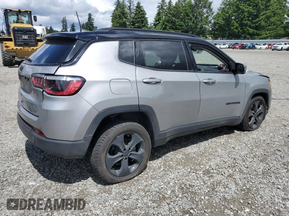 2021 Jeep Compass Altitude with VIN 3C4NJDBB3MT586386, listed as a Copart auction lot 58869495 with Not provided miles and Salvage title. Bid and sale history available at DreamBid. Image 3.