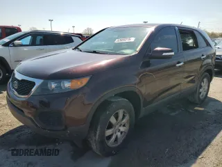 2013 Kia Sorento LX with VIN 5XYKT4A17DG316574, listed as a Copart auction lot 52689315 with 160,223 mi miles and Salvage title. Bid and sale history available at DreamBid. Image 1.