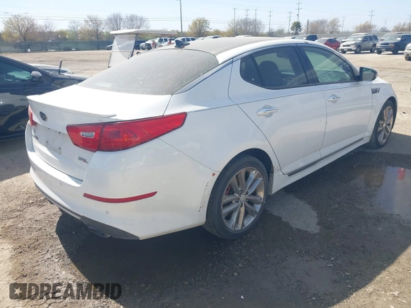 2015 Kia Optima SXL Turbo with VIN 5XXGR4A68FG408140, listed as a IAAI auction lot 41788669 with 110,679 mi miles and . Bid and sale history available at DreamBid. Image 4.