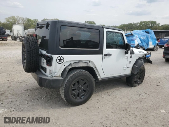 2016 Jeep Wrangler Willys Wheeler z VIN 1C4AJWAG7GL297695, wystawiony jako Copart lot #70838414 z przebiegiem 82 813 mil mil oraz Szkoda całkowita • Salvage title. Historia ofert i sprzedaży dostępna na DreamBid. Obrazek 3.