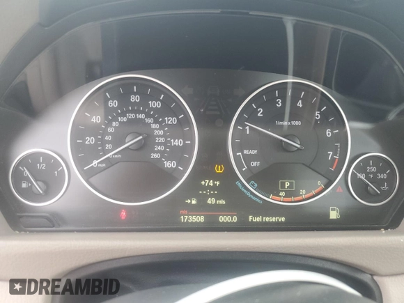 2013 BMW 3 Series 328i xDrive with VIN WBA3B5C58DF598401, listed as a Copart auction lot 54090625 with 173,508 mi miles and Clean Title. Bid and sale history available at carsss.com. Image 9.