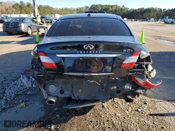 2012 Infiniti M Hybrid with VIN JN1EY1AP8CM910933, listed as a Copart auction lot 46451185 with 157,049 mi miles and Salvage title. Bid and sale history available at DreamBid. Image 6.