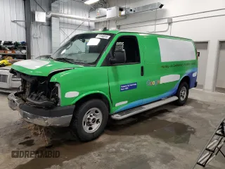 2019 GMC Savana Cargo with VIN 1GTW7AFGXK1281852, listed as a Copart auction lot 85546514 with 147,683 mi miles and Salvage Title. Bid and sale history available at carsss.com. Image 1.