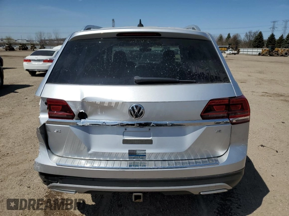 2019 Volkswagen Atlas SE with VIN 1V2WR2CA8KC509852, listed as a Copart auction lot 52941235 with 52,816 mi miles and Salvage title. Bid and sale history available at DreamBid. Image 6.