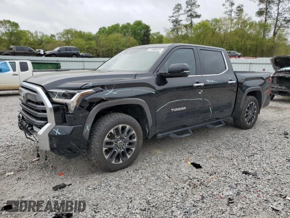 2023 Toyota Tundra Limited with VIN 5TFJA5DB2PX057585, listed as a Copart auction lot 51068025 with 45,403 mi miles and Salvage title. Bid and sale history available at DreamBid. Image 1.
