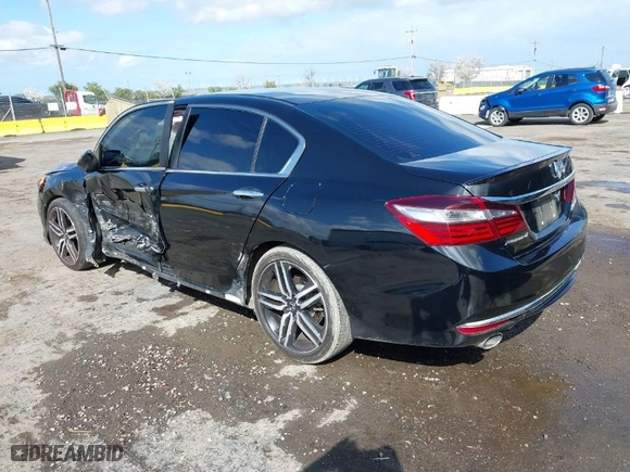 2017 Honda Accord Sedan Sport SE with VIN 1HGCR2F12HA250751, listed as a IAAI auction lot 41880389 with 156,186 mi miles. Bid and sale history available at carsss.com. Image 3.