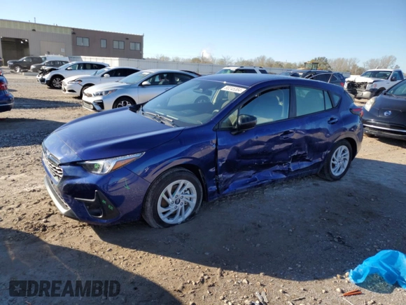 2024 Subaru Impreza with VIN JF1GUABC1R8261576, listed as a Copart auction lot 80245384 with 7,945 mi miles and Salvage Title. Bid and sale history available at carsss.com. Image 1.