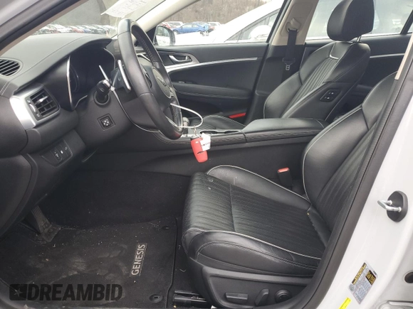 2022 Genesis G70 2.0T with VIN KMTG34TA3NU087847, listed as a Copart auction lot 83541034 with 65,891 mi miles and Salvage Title. Bid and sale history available at DreamBid. Image 7.