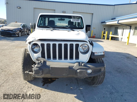 2021 Jeep Gladiator 80th Anniversary with VIN 1C6HJTAG7ML524612, listed as a Copart auction lot 42035885 with 32,742 mi miles and Salvage title. Bid and sale history available at DreamBid. Image 5.