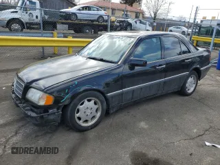 1998 Mercedes-Benz C 230/260/280/320 with VIN WDBHA23G2WA555649, listed as a Copart auction lot 46755375 with 179,263 mi miles and Salvage Title. Bid and sale history available at carsss.com. Image 1.