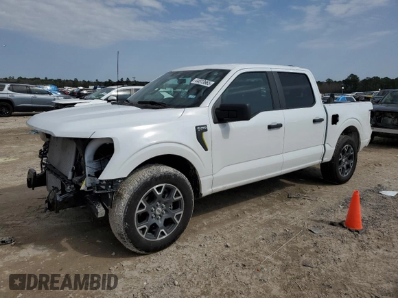 2024 Ford F-150 STX with VIN 1FTEW2KP0RFA29373, listed as a Copart auction lot 44813665 with 11,206 mi miles and Salvage Title. Bid and sale history available at carsss.com. Image 1.