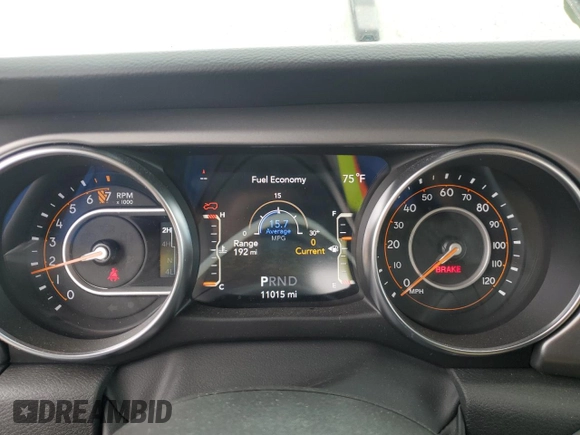 2022 Jeep Wrangler Unlimited Sport with VIN 1C4HJXDG2NW279018, listed as a Copart auction lot 87961135 with 11,015 mi miles and Salvage title. Bid and sale history available at DreamBid. Image 9.
