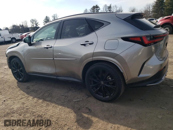 2025 Lexus NX with VIN 2T2KGCEZ5SC065069, listed as a Copart auction lot 46268025 with 6,559 mi miles and Salvage Title. Bid and sale history available at carsss.com. Image 2.