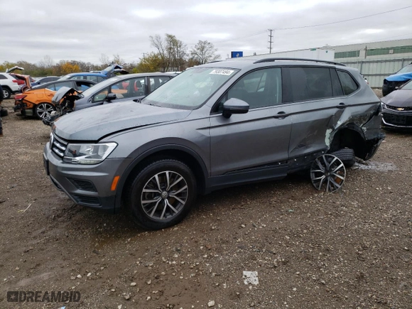 2021 Volkswagen Tiguan S with VIN 3VV0B7AX5MM143805, listed as a Copart auction lot 79307494 with 68,825 mi miles and Salvage Title. Bid and sale history available at carsss.com. Image 1.