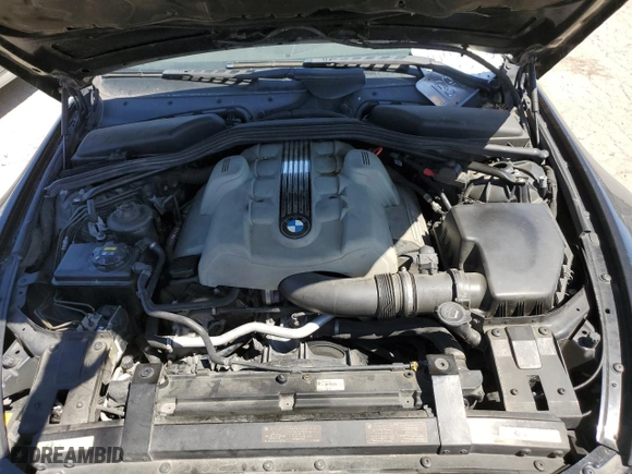 2005 BMW 6 Series 645Ci with VIN WBAEH73445B191713, listed as a Copart auction lot 57841944 with 134,410 mi miles and Clean Title. Bid and sale history available at carsss.com. Image 11.