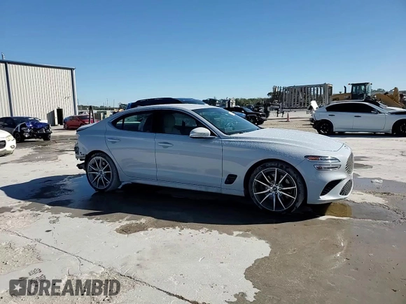 2022 Genesis G70 3.3T with VIN KMTG54TE8NU100556, listed as a Copart auction lot 82680694 with 42,679 mi miles and Salvage Title. Bid and sale history available at carsss.com. Image 14.