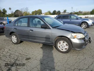 2005 Honda Civic VP z VIN 1HGES16395L011187, wystawiony jako Copart lot #48006995 z przebiegiem 160 315 mil mil oraz Szkoda całkowita • Salvage title. Historia ofert i sprzedaży dostępna na DreamBid. Obrazek 4.