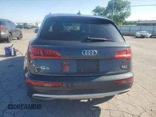 2018 Audi Q5 Premium Plus with VIN WA1BNAFY1J2019346, listed as a Copart auction lot 57487015 with 75,717 mi miles and Salvage title. Bid and sale history available at DreamBid. Image 6.