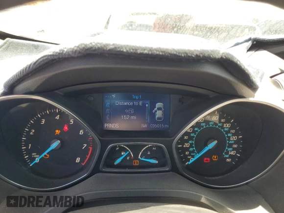 2013 Ford Escape SE with VIN 1FMCU0GX2DUB31767, listed as a Copart auction lot 62208645 with 95,015 mi miles and Salvage title. Bid and sale history available at DreamBid. Image 9.