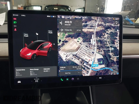 2020 Tesla Model 3 Standard Range Plus z VIN 5YJ3E1EA2LF705670, wystawiony jako IAAI lot #41572352 z przebiegiem 99 980 mil mil oraz . Historia ofert i sprzedaży dostępna na DreamBid. Obrazek 7.