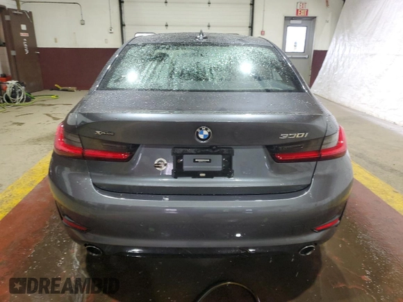 2019 BMW 3 Series 330i xDrive with VIN WBA5R7C59KAJ85302, listed as a Copart auction lot 46844465 with 54,469 mi miles and Salvage Title. Bid and sale history available at carsss.com. Image 6.