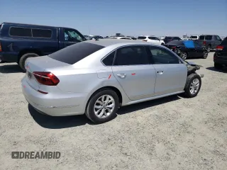 2017 Volkswagen Passat S with VIN 1VWAT7A30HC083255, listed as a Copart auction lot 60651695 with 153,879 mi miles and Salvage title. Bid and sale history available at DreamBid. Image 3.