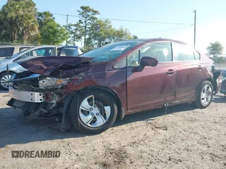 2015 Honda Civic LX with VIN 19XFB2F59FE026566, listed as a IAAI auction lot 41898679 with 42,112 mi miles. Bid and sale history available at carsss.com. Image 2.