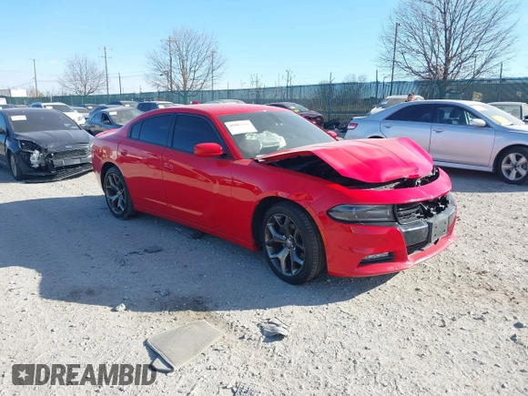 2015 Dodge Charger SXT with VIN 2C3CDXHG2FH852273, listed as a IAAI auction lot 40887122 with Not Provided miles and . Bid and sale history available at DreamBid. Image 1.