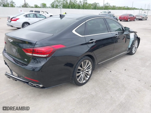 2019 Hyundai Genesis 5.0L with VIN KMHGN4JF4KU291345, listed as a IAAI auction lot 41973574 with 68,924 mi miles. Bid and sale history available at carsss.com. Image 4.