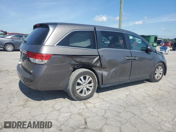 2015 Honda Odyssey EX-L with VIN 5FNRL5H60FB089678, listed as a Copart auction lot 56025035 with Not Provided miles and Salvage Title. Bid and sale history available at DreamBid. Image 3.