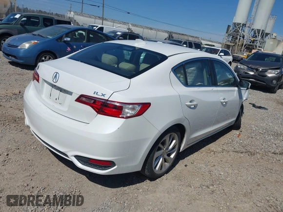 2016 Acura ILX w/Premium Pkg with VIN 19UDE2F78GA014169, listed as a IAAI auction lot 41766476 with 88,564 mi miles. Bid and sale history available at carsss.com. Image 4.
