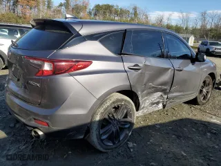2021 Acura RDX w/A-Spec Package with VIN 5J8TC1H62ML016631, listed as a Copart auction lot 82493834 with 94,160 mi miles and Salvage Title. Bid and sale history available at carsss.com. Image 3.