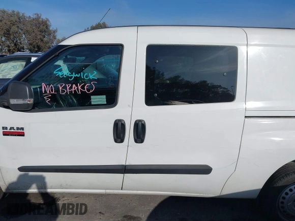 2020 Ram ProMaster City Cargo Van Tradesman with VIN ZFBHRFAB7L6S00972, listed as a IAAI auction lot 41792290 with 105,113 mi miles. Bid and sale history available at carsss.com. Image 15.