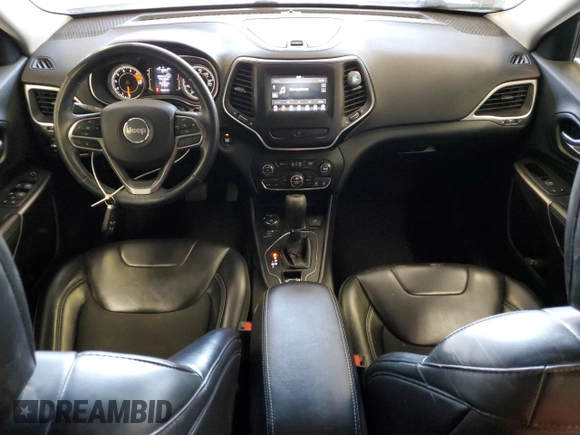 2019 Jeep Cherokee Latitude Plus with VIN 1C4PJMLX3KD127574, listed as a Copart auction lot 55470565 with 106,309 mi miles and Salvage title. Bid and sale history available at DreamBid. Image 8.