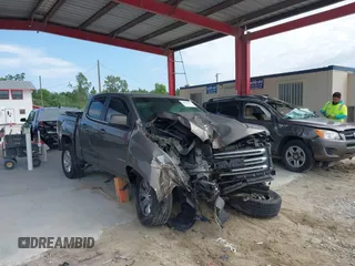 2015 GMC Canyon 2WD SLE with VIN 1GTG5BE30F1221017, listed as a IAAI auction lot 41812666 with 132,277 mi miles and . Bid and sale history available at carsss.com. Image 1.