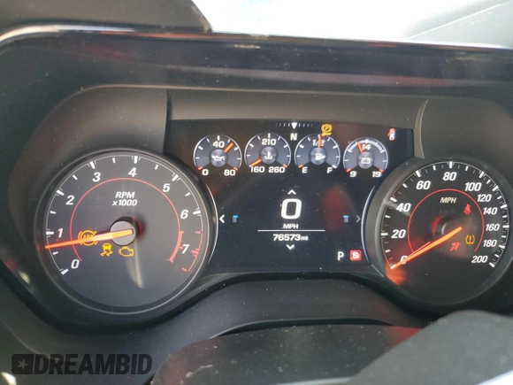 2020 Chevrolet Camaro 2SS z VIN 1G1FH1R73L0100406, wystawiony jako Copart lot #56818305 z przebiegiem 76 573 mil mil oraz Nie do naprawy • Non repairable. Historia ofert i sprzedaży dostępna na DreamBid. Obrazek 9.