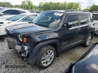 2019 Jeep Renegade Latitude with VIN ZACNJABBXKPJ94666, listed as a Copart auction lot 55127235 with 60,558 mi miles and Clean title. Bid and sale history available at DreamBid. Image 1.
