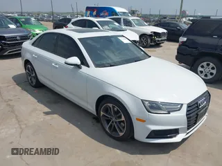 2019 Audi A4 Premium z VIN WAUGMAF47KA106202, wystawiony jako IAAI lot #41941090 z przebiegiem 40 483 mil mil oraz . Historia ofert i sprzedaży dostępna na DreamBid. Obrazek 1.