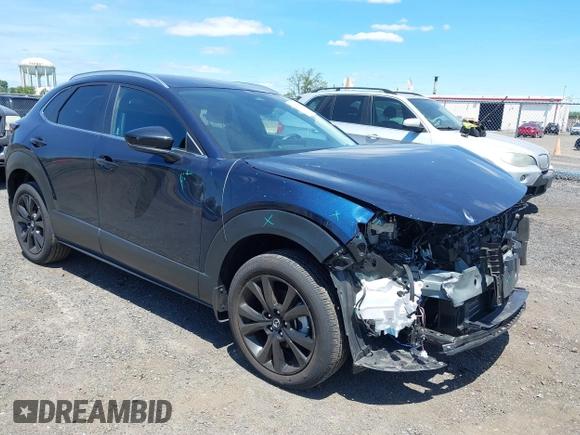 2024 Mazda CX-30 S Select Sport with VIN 3MVDMBBM2RM657781, listed as a IAAI auction lot 42297311 with 13,677 mi miles and . Bid and sale history available at DreamBid. Image 1.