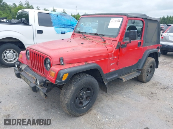 1999 Jeep Wrangler Sport z VIN 1J4FY19S0XP482218, wystawiony jako IAAI lot #42374995 z przebiegiem 149 216 mil mil oraz . Historia ofert i sprzedaży dostępna na DreamBid. Obrazek 2.