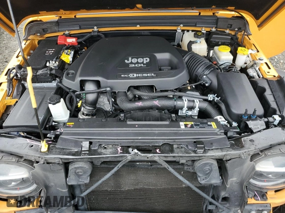 2021 Jeep Wrangler Unlimited Willys with VIN 1C4HJXDMXMW658305, listed as a Copart auction lot 85658534 with 65,653 mi miles and Salvage title. Bid and sale history available at DreamBid. Image 11.