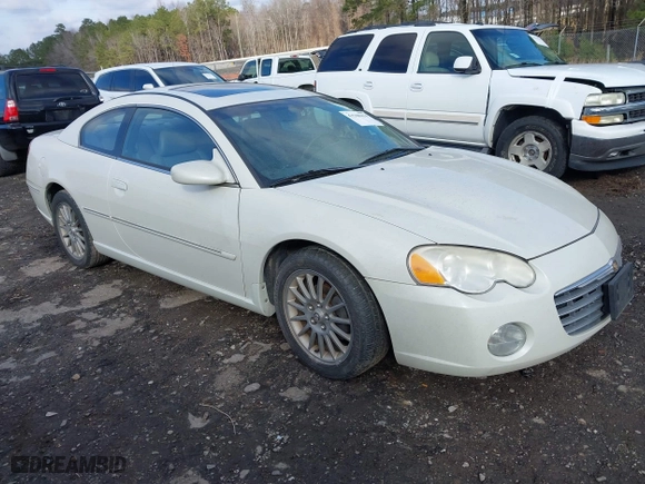 2004 Chrysler Sebring LXi with VIN 4C3AG52HX4E083092, listed as a IAAI auction lot 41508414 with 104,989 mi miles. Bid and sale history available at carsss.com. Image 1.
