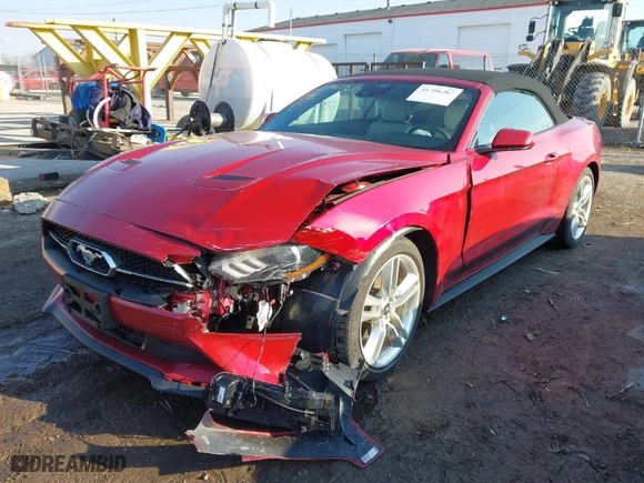 2021 Ford Mustang EcoBoost with VIN 1FATP8UH9M5157032, listed as a IAAI auction lot 41706287 with 12,503 mi miles. Bid and sale history available at carsss.com. Image 2.