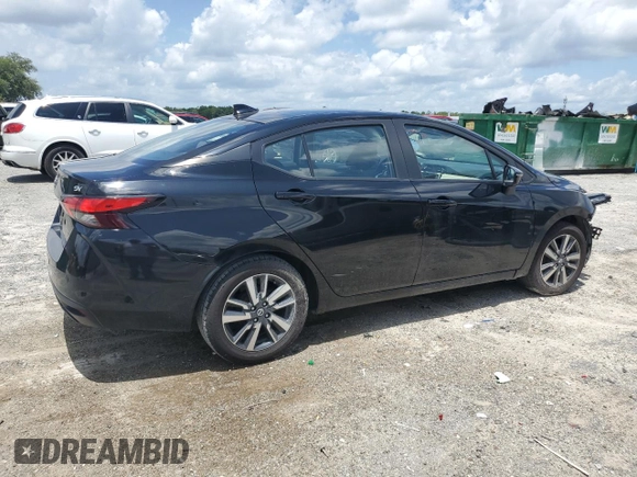 2021 Nissan Versa SV with VIN 3N1CN8EV7ML912282, listed as a Copart auction lot 58038755 with 65,525 mi miles and Salvage title. Bid and sale history available at DreamBid. Image 3.