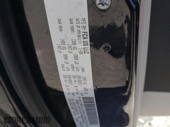 2020 Chrysler Pacifica Touring with VIN 2C4RC1FG7LR159407, listed as a Copart auction lot 49590795 with 87,337 mi miles and Salvage title. Bid and sale history available at DreamBid. Image 15.